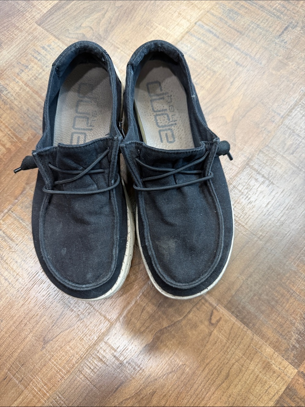 Hey Dude Black Casual Slip-On Loafers
